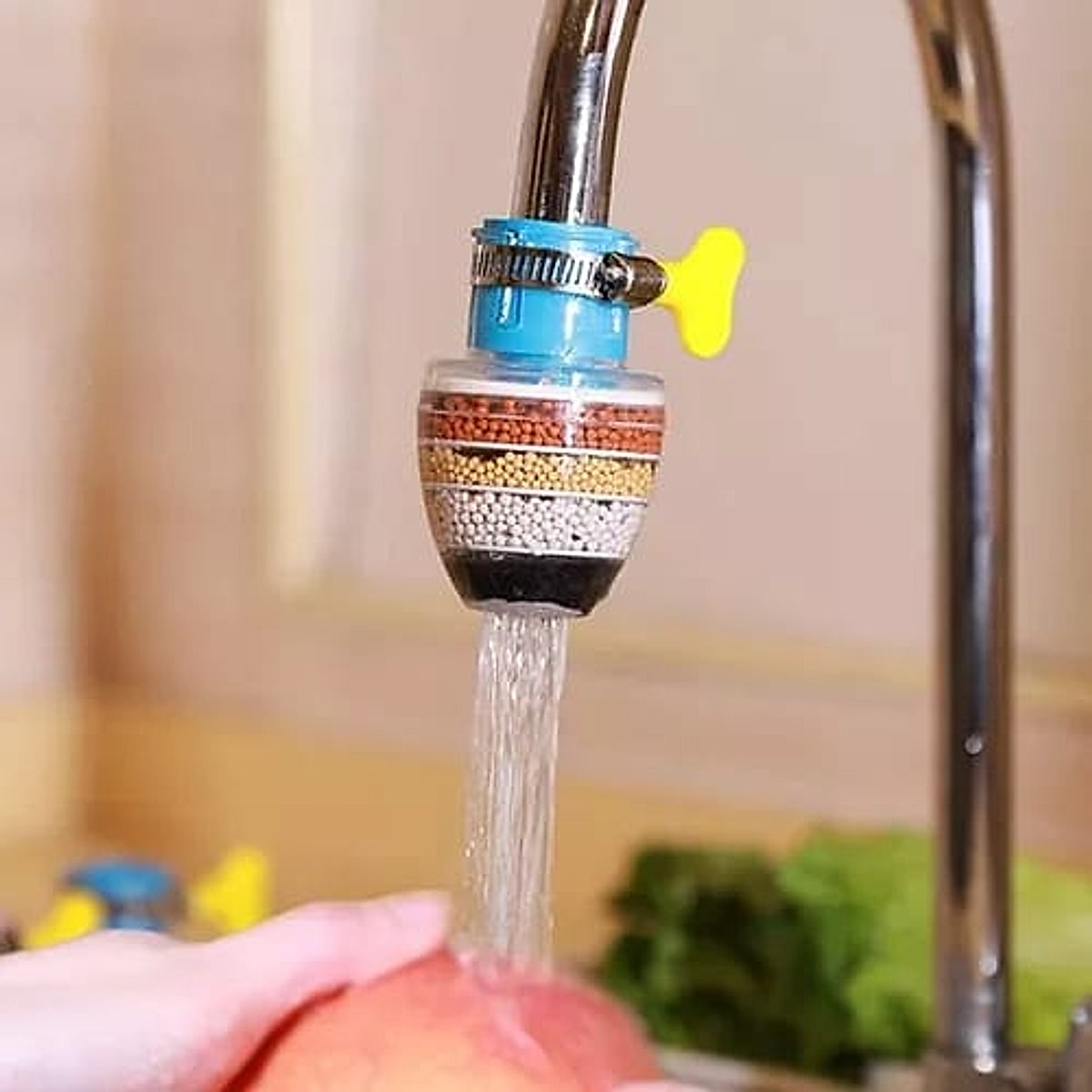 Filtro purificador para grifo · carbón activado